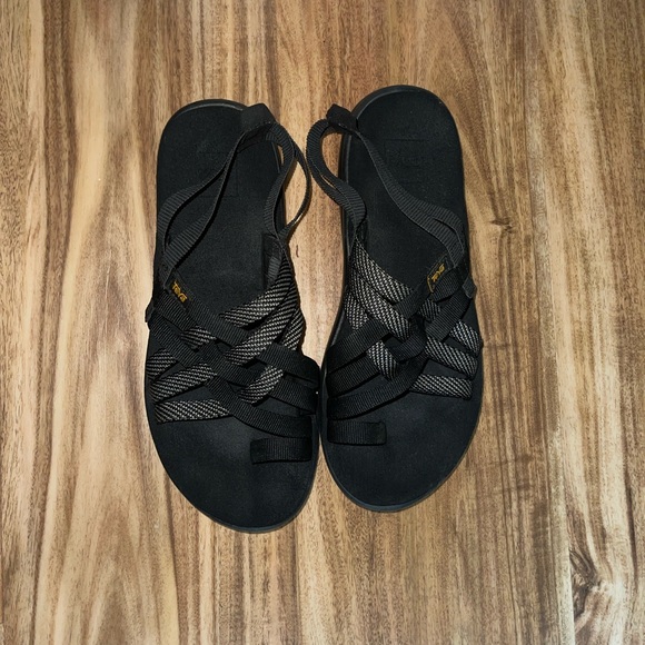 Teva Voya Black Strappy Sandals - Picture 4 of 4